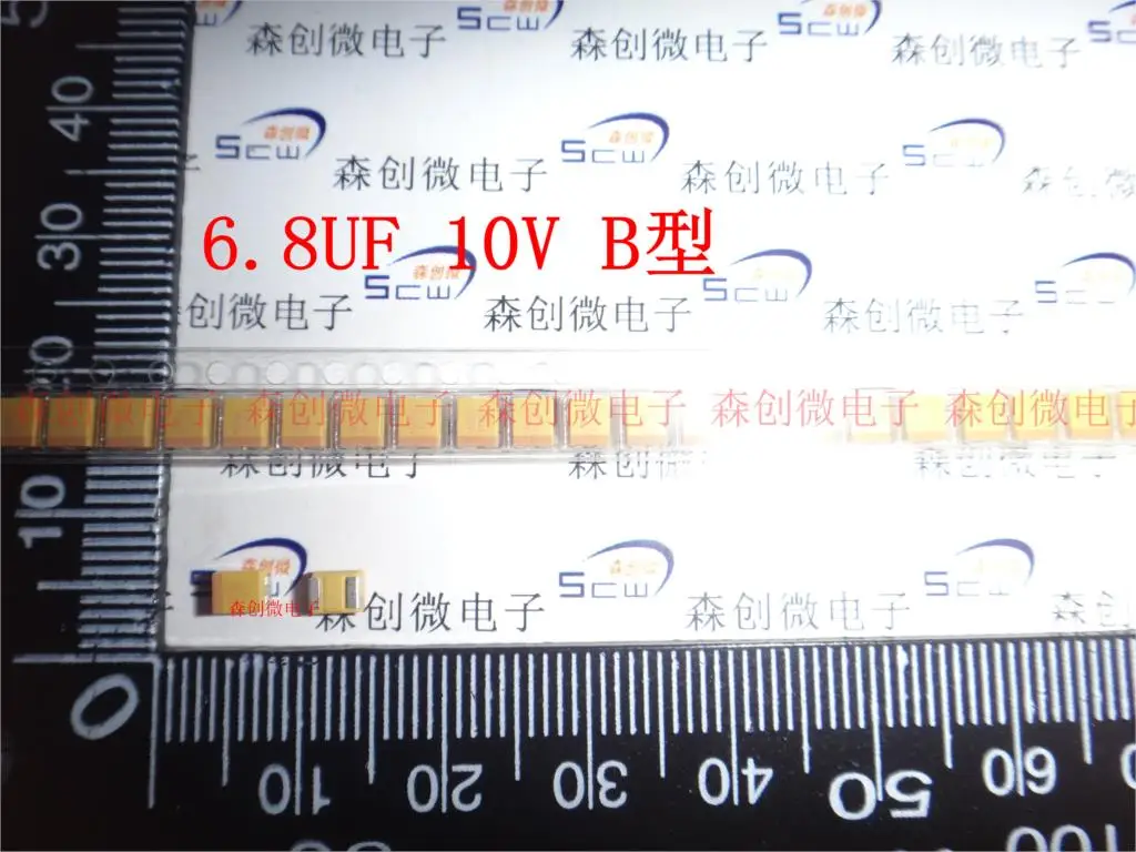 SMD Танталовый конденсатор 6 8 мкФ 10 v Тип B 685 a TAJB685K010RNJ Оригинал AVX 3528/1210 |
