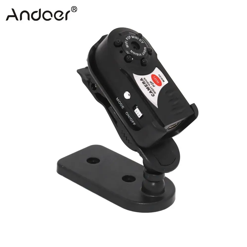 Andoer Q7 мини камера Wifi DV DVR Беспроводная IP видеокамера рекордер инфракрасное ночное
