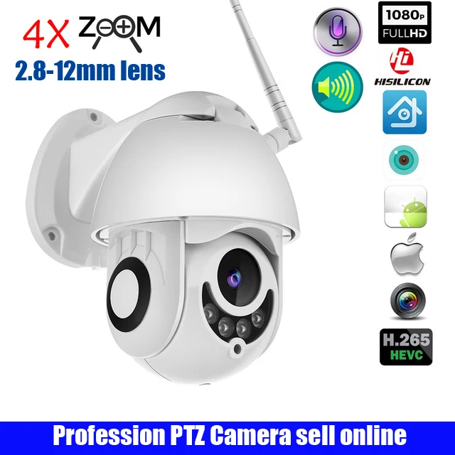 Outdoor Waterproof 4x 1080P h.265 wifi Wireless IP Camera Pan/Tilt Two Way Talk 2MP MINI Wifi Security CCTV Camera with TF Slot
Outdoor Waterproof 4x 1080P h.265 wifi Wireless IP Camera Pan/Tilt Two Way Talk 2MP MINI Wifi Security CCTV Camera with TF Slot