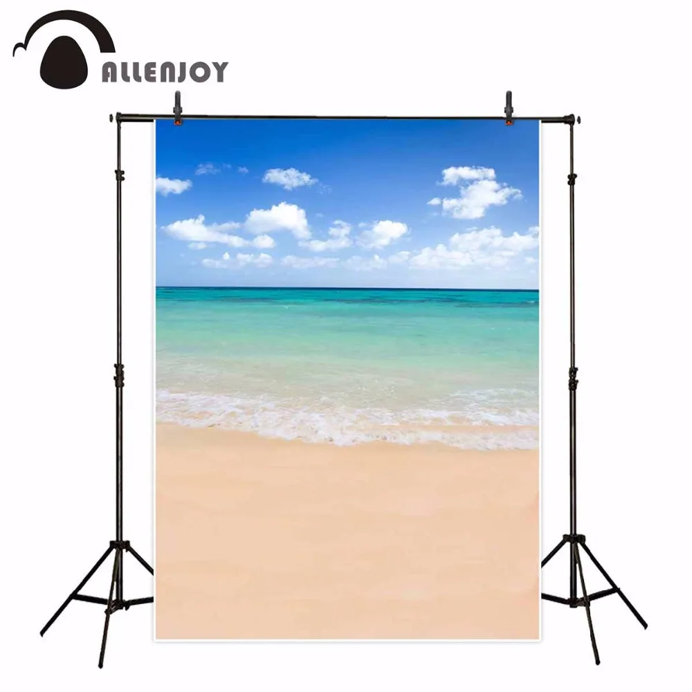 Allenjoy побережье фон для фотосъемки с изображением пляжа Небесно Голубой морского