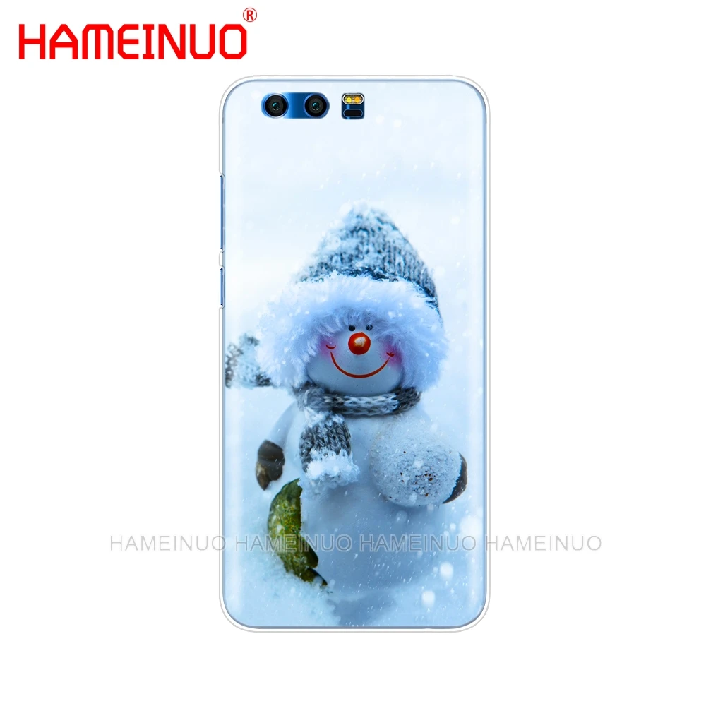 Рождественский милый чехол HAMEINUO со снеговиком снежинкой для телефона Huawei Honor 10 V10