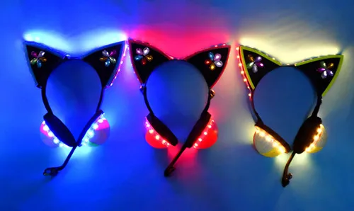 Гарнитура со светодиодной подсветкой для косплея Love Live|earphone earphone|earphone ledearphone headset