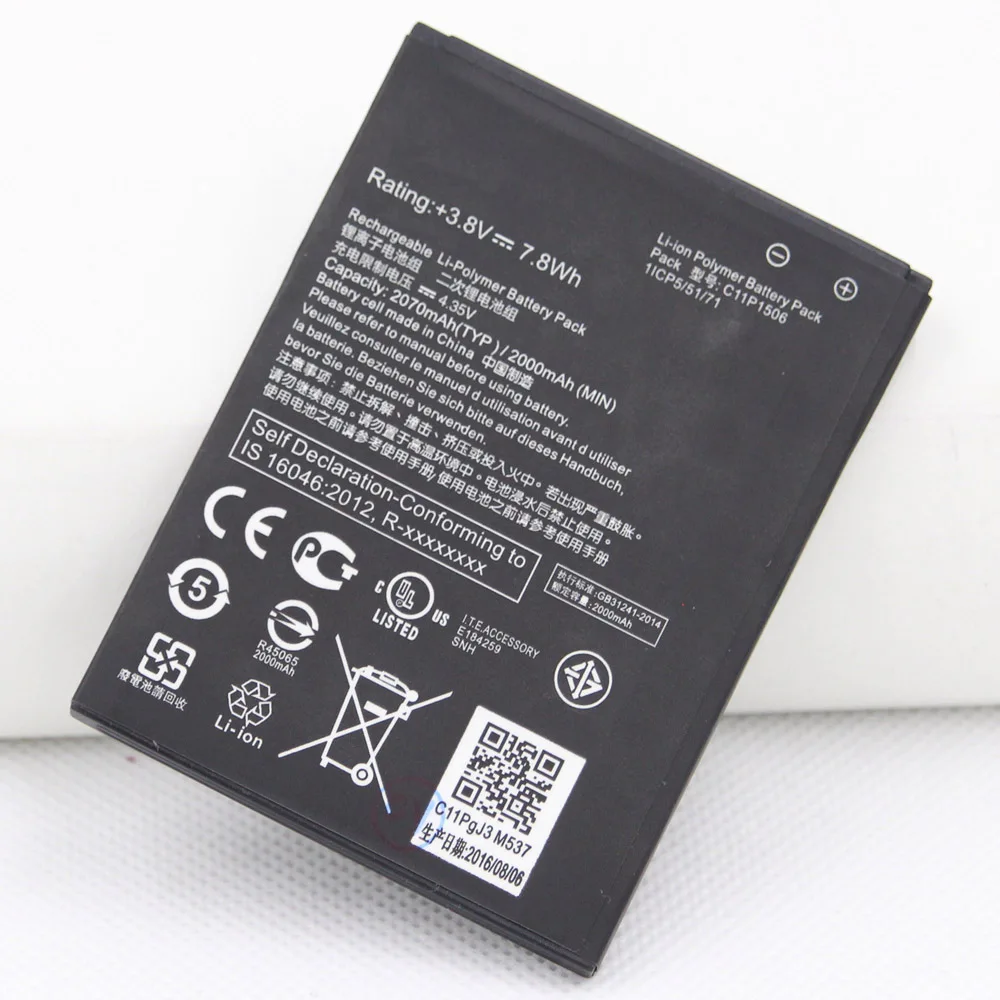 10pcs/lot C11P1506 Li-Polymer Rechargeable Battery For ASUS Live G500TG ZC500TG Z00VD ZenFone Go 5.5 inch 2070mAh Battery
10pcs/lot C11P1506 Li-Polymer Rechargeable Battery For ASUS Live G500TG ZC500TG Z00VD ZenFone Go 5.5 inch 2070mAh Battery