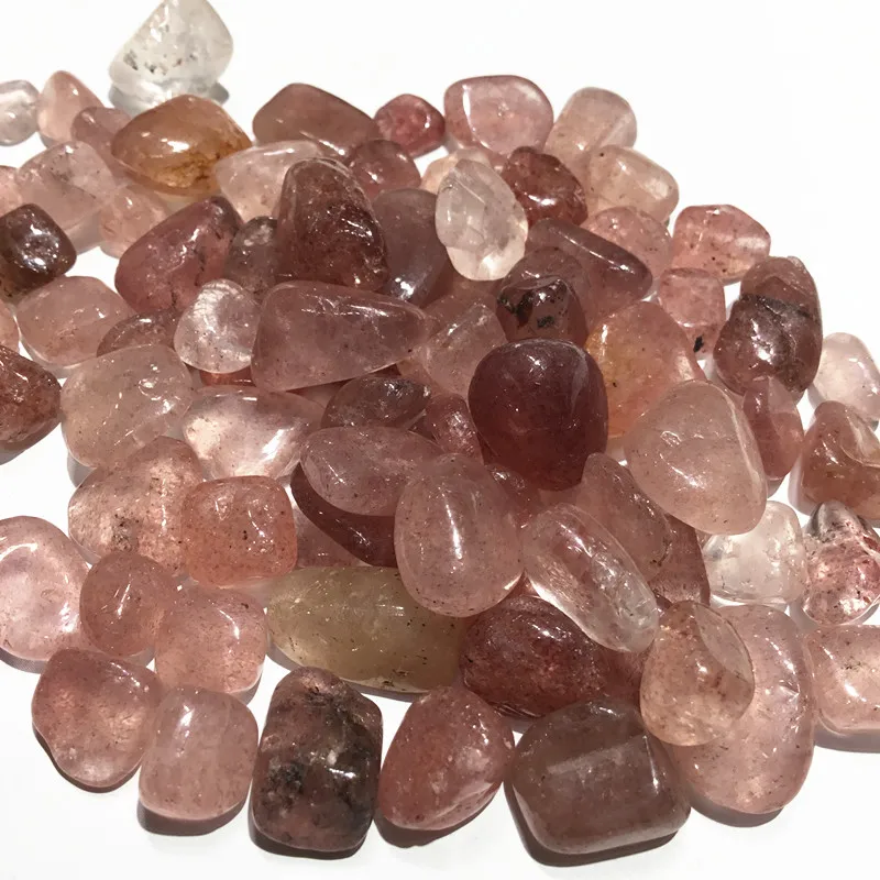 200g Natural polished strawberry quartz tumbled gemstones crystal gravel stone for home decor
200g Natural polished strawberry quartz tumbled gemstones crystal gravel stone for home decor