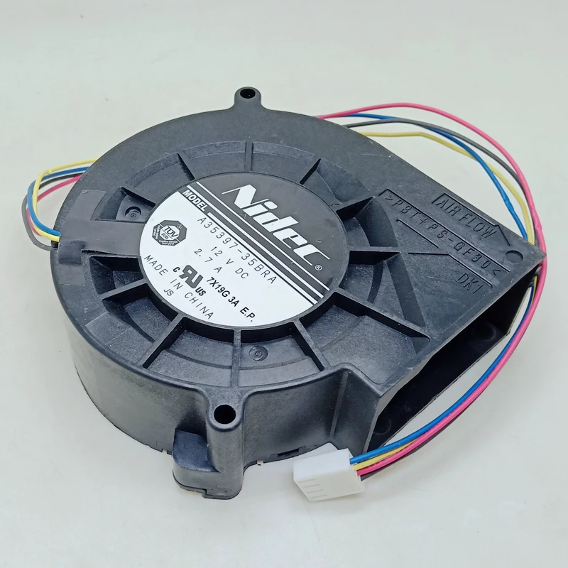 Original NIDEC 9733 12V 2.7A A35397-35BRA PWM large air volume violent turbo fan
Original NIDEC 9733 12V 2.7A A35397-35BRA PWM large air volume violent turbo fan