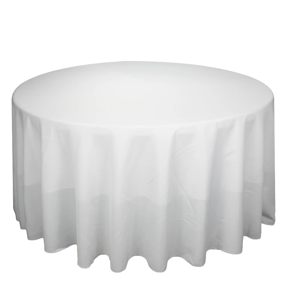 1pcs White Solid Color Polyester Tablecloth For Wedding Birthday Party Banquet Table Cover Round Table Cloth Home Decor
1pcs White Solid Color Polyester Tablecloth For Wedding Birthday Party Banquet Table Cover Round Table Cloth Home Decor