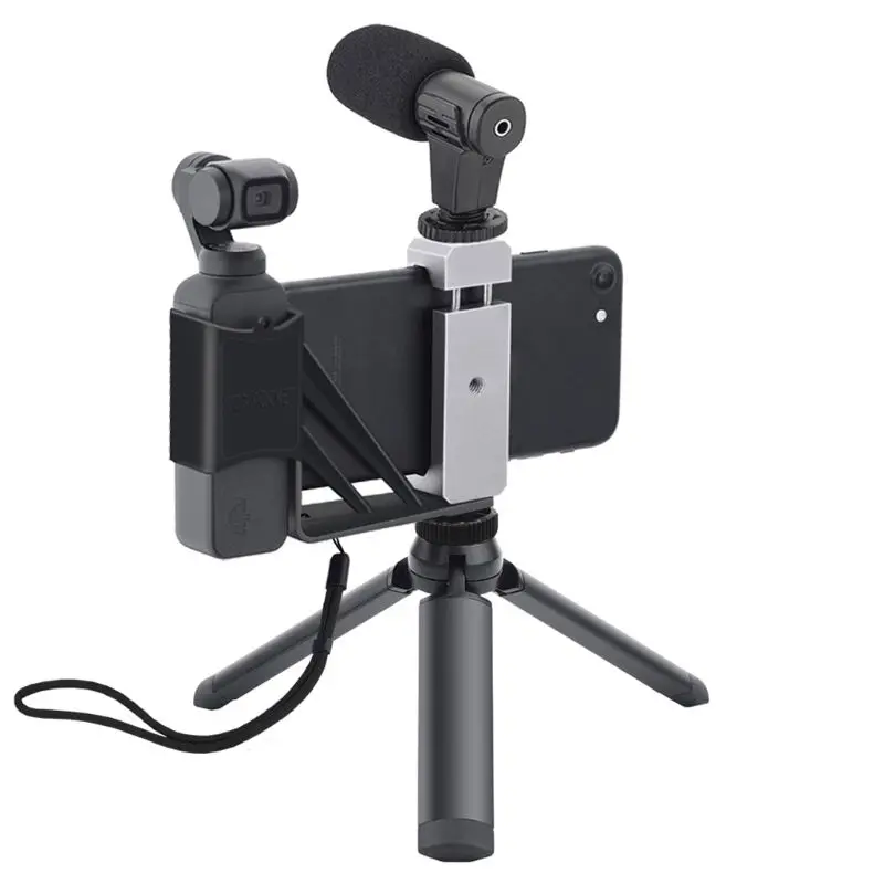 Foldable Phone Holder Adapter Clip Selfie Mount Metal Tripod for DJI Osmo Pocket Handheld Gimbal Camera Accessories
Foldable Phone Holder Adapter Clip Selfie Mount Metal Tripod for DJI Osmo Pocket Handheld Gimbal Camera Accessories