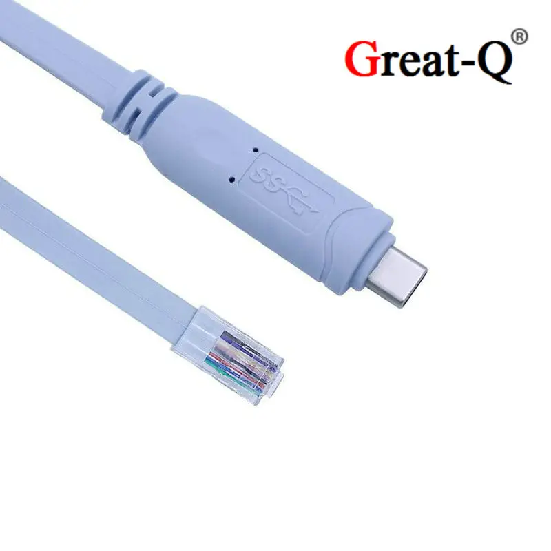 Лучший консольный кабель Cisco USB 6 футов FTDI Type C к Rj45 RS232 для Windows 8/7 Vista MAC Linux