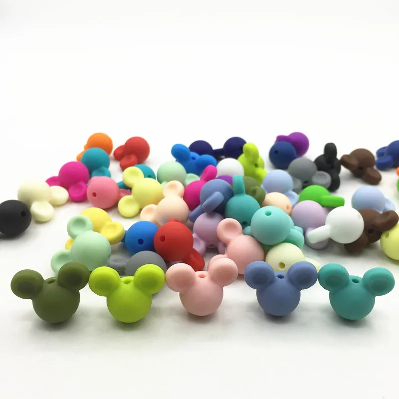 30pcs Silicone Mickey Beads Teething Mouse Baby Teether Beads Food Grade Silicone Beads BPA Free DIY Necklace Pendant Making
30pcs Silicone Mickey Beads Teething Mouse Baby Teether Beads Food Grade Silicone Beads BPA Free DIY Necklace Pendant Making