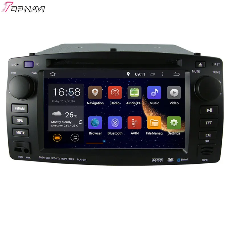 Topnavi 6.2'' Octa Core 4GB RAM Android 6.0 Car Radio Stereo GPS for BYD F3 /TOYOTA Universal Audio DVD Player
Topnavi 6.2'' Octa Core 4GB RAM Android 6.0 Car Radio Stereo GPS for BYD F3 /TOYOTA Universal Audio DVD Player