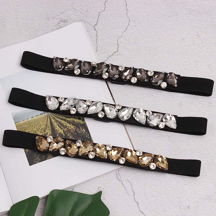 Handmade Glass Rhinestone Beading Geometric High Elastic Waist Band Belt For Women White Grey Ladies Shirt Dress Coat Corset Bel
Handmade Glass Rhinestone Beading Geometric High Elastic Waist Band Belt For Women White Grey Ladies Shirt Dress Coat Corset Bel