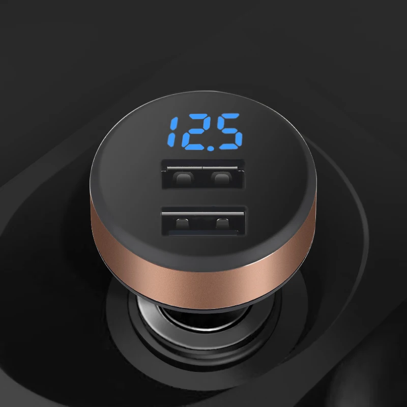 Auto USB Car Charger 12v For Iphone Tablet Mobile Phone Led Display Dual USB Car Charger Adapter Charging 2 Port With Voltmeter
Auto USB Car Charger 12v For Iphone Tablet Mobile Phone Led Display Dual USB Car Charger Adapter Charging 2 Port With Voltmeter