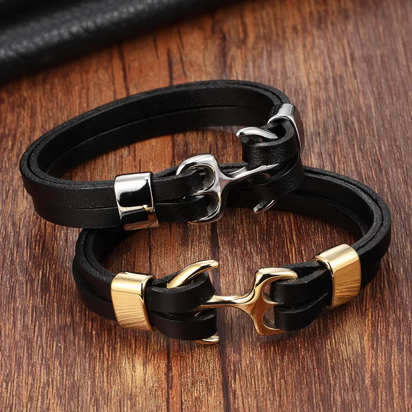 XQNI Genuine Leather Bracelet Stainless Steel Chain Bracelet Men&Ladies Color Choose Leather Bracelet for women Cuff Buckle
XQNI Genuine Leather Bracelet Stainless Steel Chain Bracelet Men&Ladies Color Choose Leather Bracelet for women Cuff Buckle