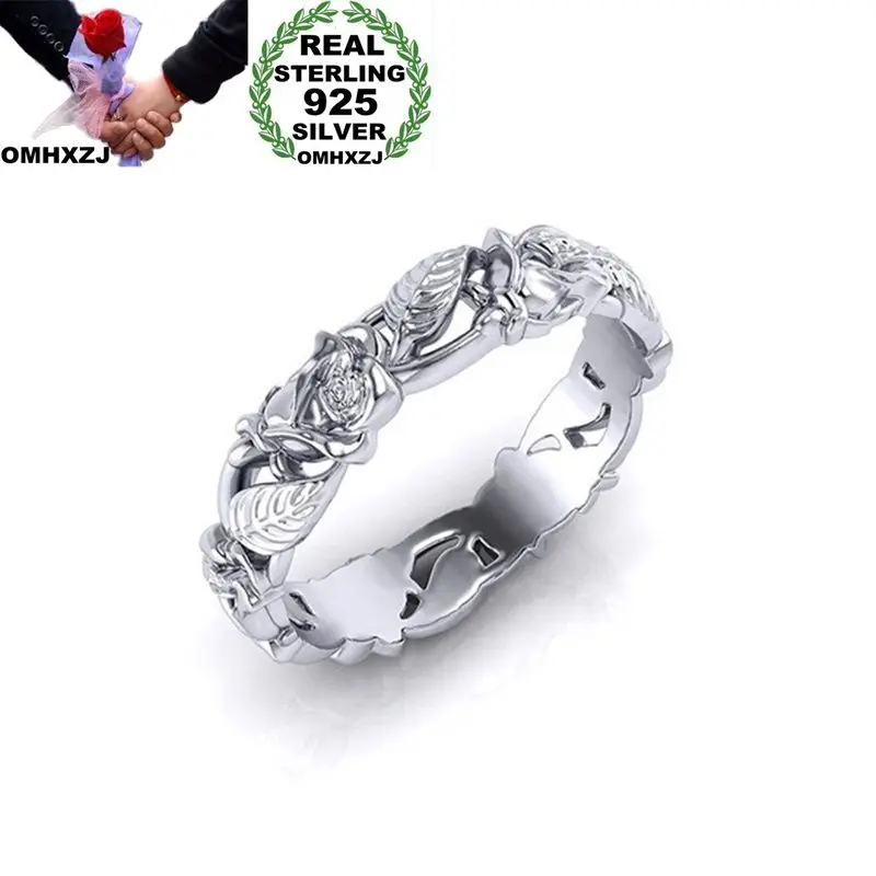 OMHXZJ Wholesale European Fashion Woman Man Party Wedding Gift White Hollow Flower Leaves 925 Sterling Silver Ring RR175
OMHXZJ Wholesale European Fashion Woman Man Party Wedding Gift White Hollow Flower Leaves 925 Sterling Silver Ring RR175