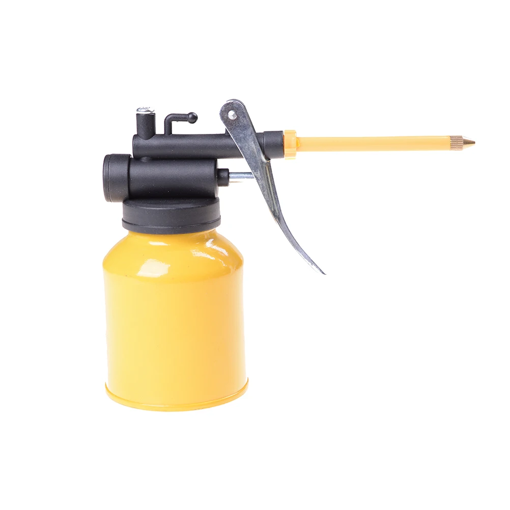 

HOT HVLP Oiler Pump Hose Machine Oil Pot Grease Spray Gun Paint Cans Repair Hand Tool High Pressure Airbrush Chrome Body 250G