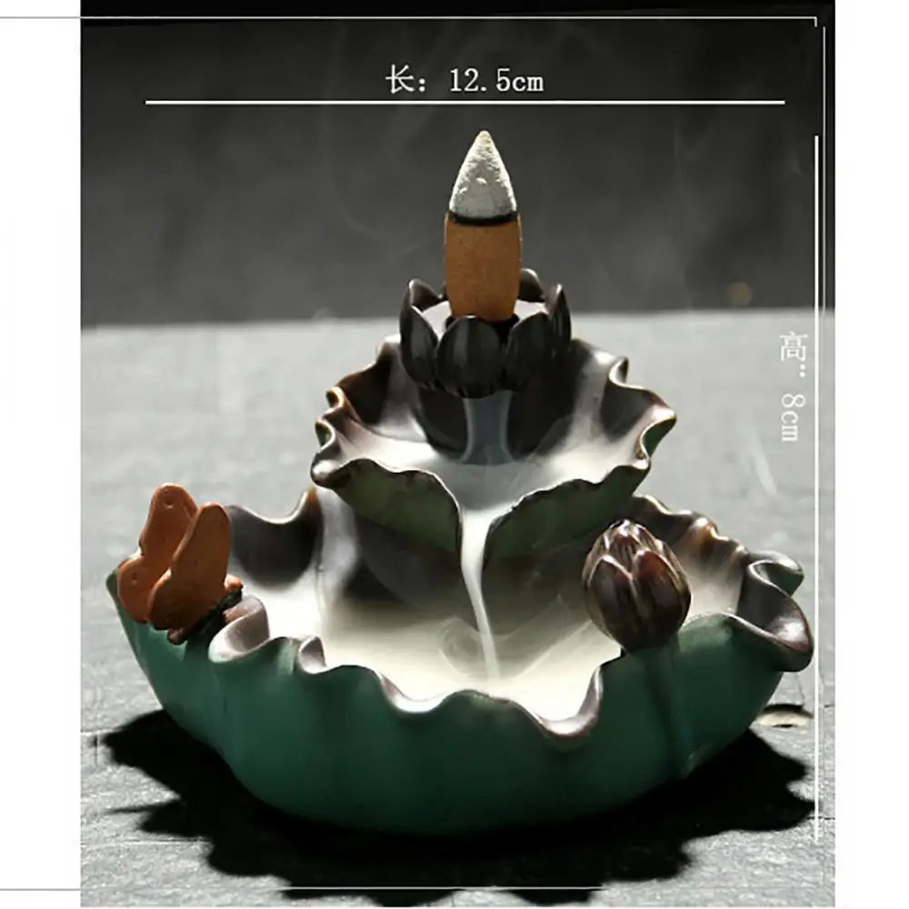 Lotus Pool Backflow Incense Burner Home Decor Waterfall Incense Furnace Ceramic Incense Censer Holder Aromatherapy Porcelain
Lotus Pool Backflow Incense Burner Home Decor Waterfall Incense Furnace Ceramic Incense Censer Holder Aromatherapy Porcelain