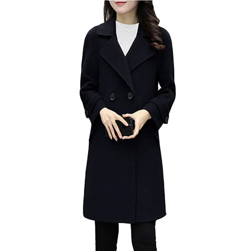 Double-breasted Overcoat Women Korean Add Cotton Woolen Jacket Autumn Winter Women's Slim Long sleeve Plus size Woolen Coat A149
Double-breasted Overcoat Women Korean Add Cotton Woolen Jacket Autumn Winter Women's Slim Long sleeve Plus size Woolen Coat A149