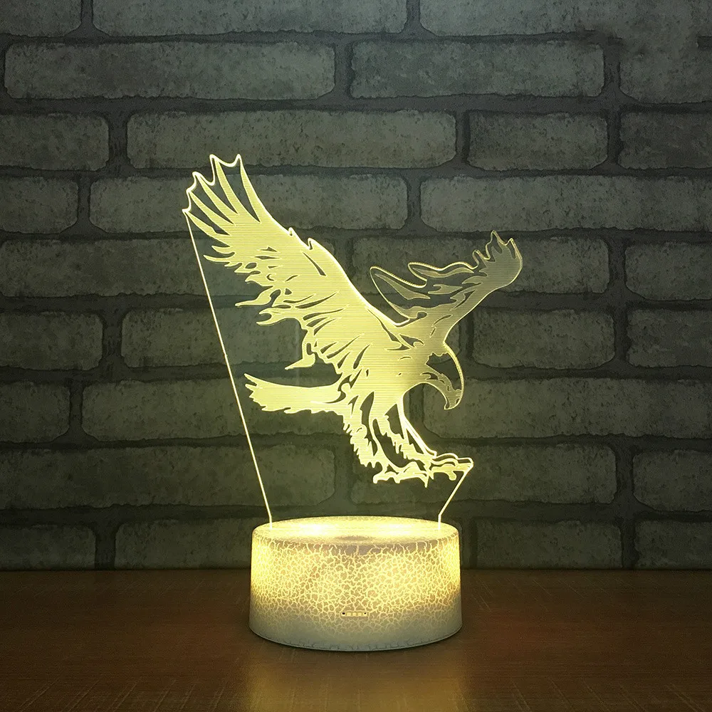 3d лампа Eagle Usb, милые Мультяшные детские игрушки, светодиодный ночсветильник, новинка, светодиодный Usb-аккумулятор, светильник ильники
3d лампа Eagle Usb, милые Мультяшные детские игрушки, светодиодный ночсветильник, новинка, светодиодный Usb-аккумулятор, светильник ильники