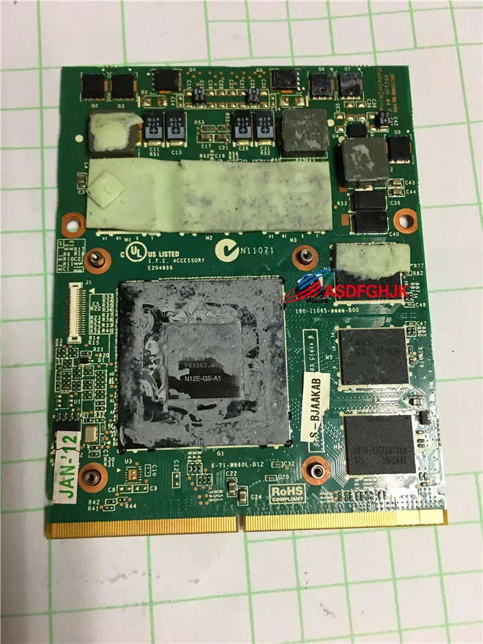 Оригинальный Для CLEVO P150HM P170HM P150 P170 графической видеокарты 6 77 W860L D12 K N12E GS A1 GTX560M