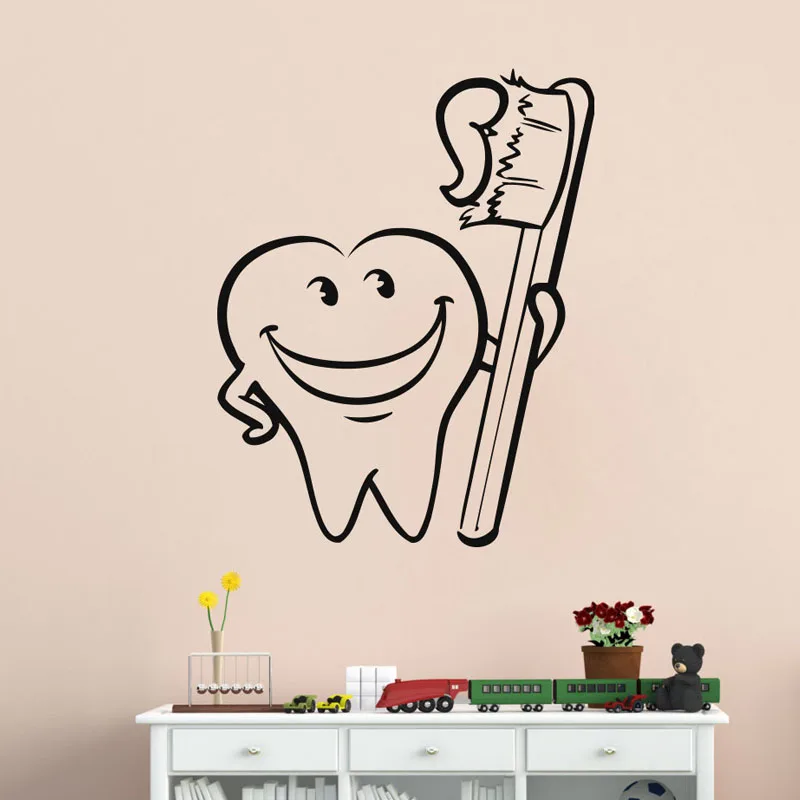 ZOOYOO Funny Tooth Toothbrush Wall Sticker Home Decor Bathroom Wall Decals Kids Nursery Baby Room Decoration
ZOOYOO Funny Tooth Toothbrush Wall Sticker Home Decor Bathroom Wall Decals Kids Nursery Baby Room Decoration