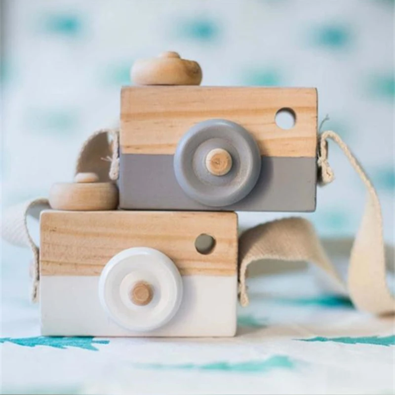 Детская деревянная камера с подвеской в скандинавском стиле|camera toy|wooden camera toybaby toy