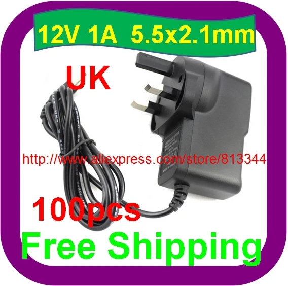 100 pcs Free Shipping DC 12V 1A/1000mA UK Power Supply Adapter for CCTV Cameras Sky Netgear Routers
100 pcs Free Shipping DC 12V 1A/1000mA UK Power Supply Adapter for CCTV Cameras Sky Netgear Routers