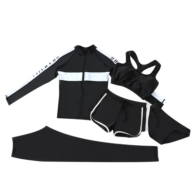 Woman Bikini Swimwear Women's 2019 Beach Swimming Swimsuit Fashion Women Summer Clothes For Surfing Zipper Long Sleeve Pants
Woman Bikini Swimwear Women's 2019 Beach Swimming Swimsuit Fashion Women Summer Clothes For Surfing Zipper Long Sleeve Pants