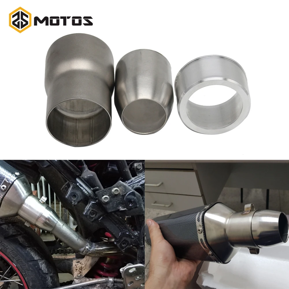 ZS MOTOS 60MM Motorcycle Exhaust Pipe Adapter connector 38-51MM 60-51MM Stainless Steel Motocross adapter Muffler Connector
ZS MOTOS 60MM Motorcycle Exhaust Pipe Adapter connector 38-51MM 60-51MM Stainless Steel Motocross adapter Muffler Connector
