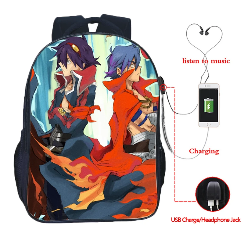 Высококачественный рюкзак Simon Tengen Toppa Gurren Lagann с USB-зарядкой, школьные рюкзаки для студентов, повседневный школьный рюкзак
Высококачественный рюкзак Simon Tengen Toppa Gurren Lagann с USB-зарядкой, школьные рюкзаки для студентов, повседневный школьный рюкзак