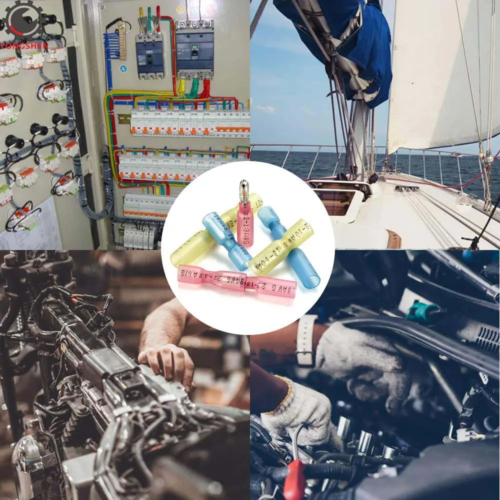 132PCS Heat Shrink Bullet Connectors Heat Shrink Terminal Insulated Butt Electrical Splice Wire Connectors Wire Splice Connector
132PCS Heat Shrink Bullet Connectors Heat Shrink Terminal Insulated Butt Electrical Splice Wire Connectors Wire Splice Connector