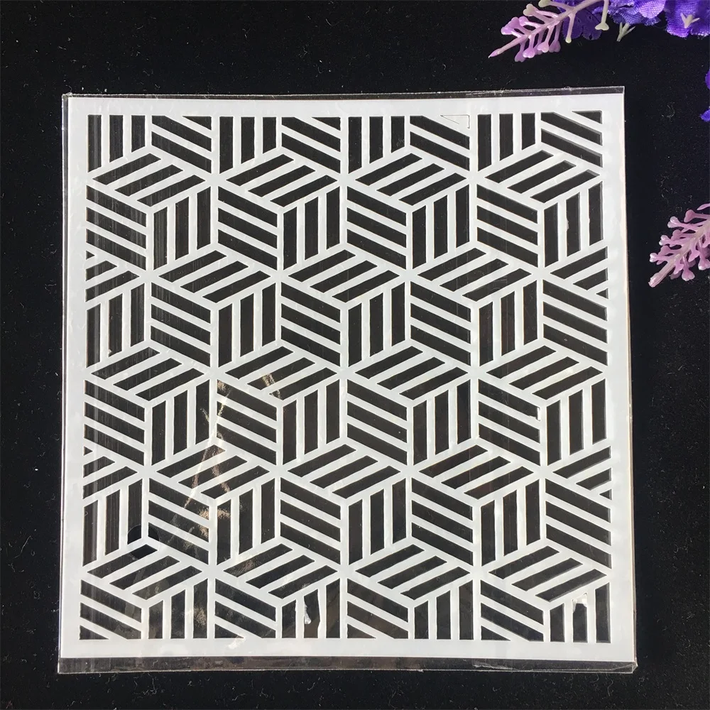 1Pcs 13cm Geometry Cubic DIY Craft Layering Stencils Wall Painting Scrapbooking Stamping Embossing Album Card Template
1Pcs 13cm Geometry Cubic DIY Craft Layering Stencils Wall Painting Scrapbooking Stamping Embossing Album Card Template