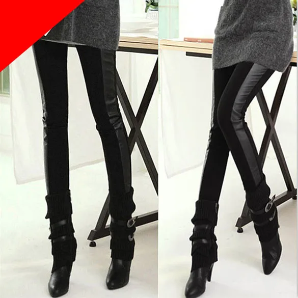 Elastic Woman Lady Skinny Fashion Leggings Pants Capris Cotton + Faux Leather leggings women pantalones mujer 48#
Elastic Woman Lady Skinny Fashion Leggings Pants Capris Cotton + Faux Leather leggings women pantalones mujer 48#