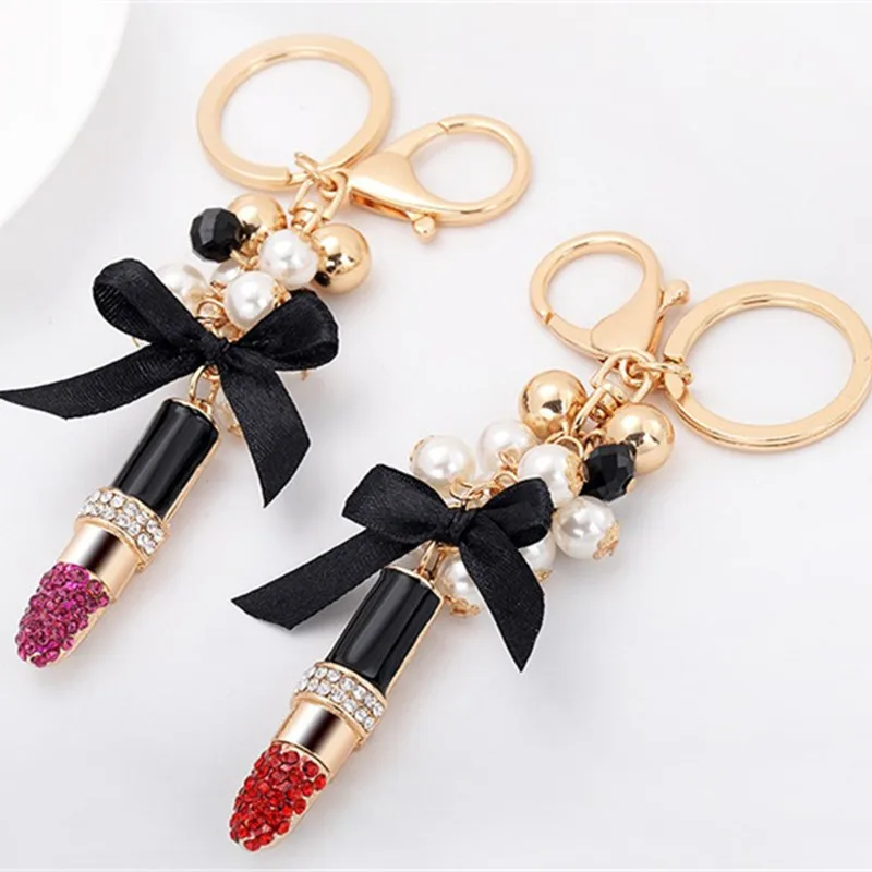 Creative Lipstick Key Chain Fashion Keychains Car Key Rings Accessories Women Bag Charm Pendant Keyrings Trinket Wholesale
Creative Lipstick Key Chain Fashion Keychains Car Key Rings Accessories Women Bag Charm Pendant Keyrings Trinket Wholesale
