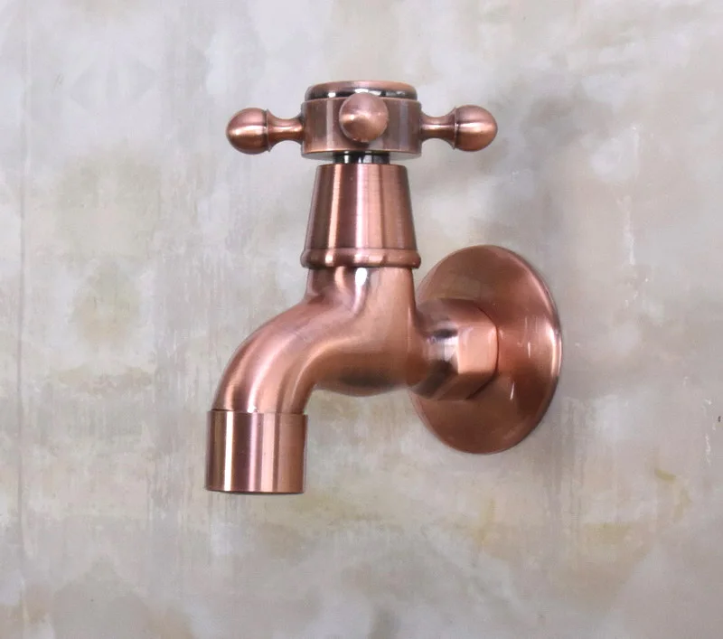 Antique Red Copper Brass Single Cross Handle Kitchen faucet wall mounted Laundry bathroom Mop Water Tap aav302
Antique Red Copper Brass Single Cross Handle Kitchen faucet wall mounted Laundry bathroom Mop Water Tap aav302