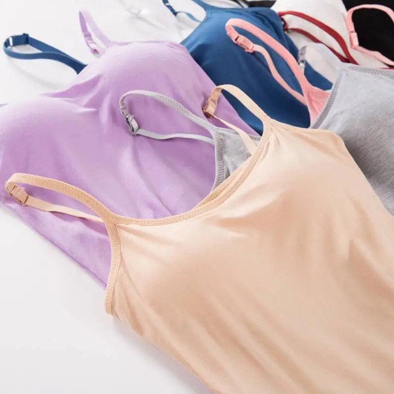Women Spaghetti Cami Top Vest Female Camisole With Built In Bra 2019 Women Padded Bra Tank Top
Women Spaghetti Cami Top Vest Female Camisole With Built In Bra 2019 Women Padded Bra Tank Top