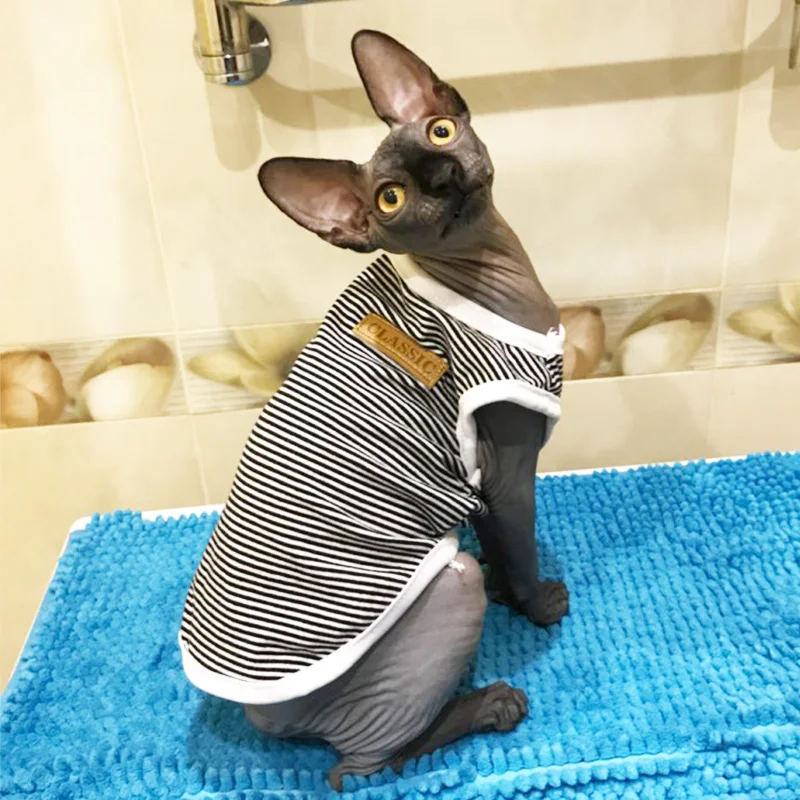 Summer Cat Clothes Cotton Striped Vest Pet Cats T Shirt Clothing For Cat Outfit Shirt Pet Clothes Cute Kitten Puppy Costume 25S2
Summer Cat Clothes Cotton Striped Vest Pet Cats T Shirt Clothing For Cat Outfit Shirt Pet Clothes Cute Kitten Puppy Costume 25S2