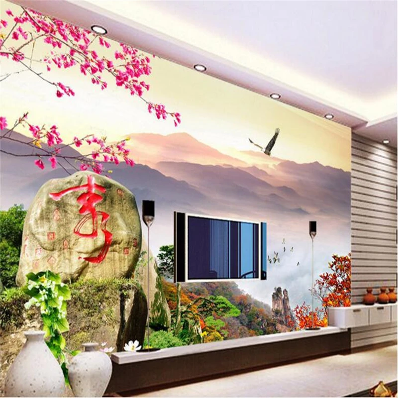 beibehang Large custom wallpaper beautiful fairyland scenery Chinese painting landscape painting murals TV backdrop
beibehang Large custom wallpaper beautiful fairyland scenery Chinese painting landscape painting murals TV backdrop