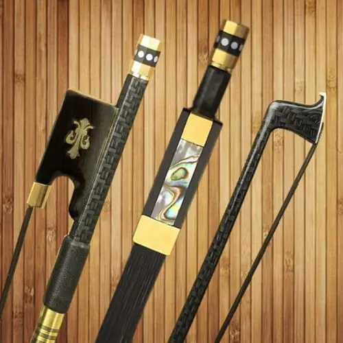 1 PC Strong Professional plaid Carbon fiber violin bow 4/4,good balance,nataul black Horsehair round stick free shipping
1 PC Strong Professional plaid Carbon fiber violin bow 4/4,good balance,nataul black Horsehair round stick free shipping