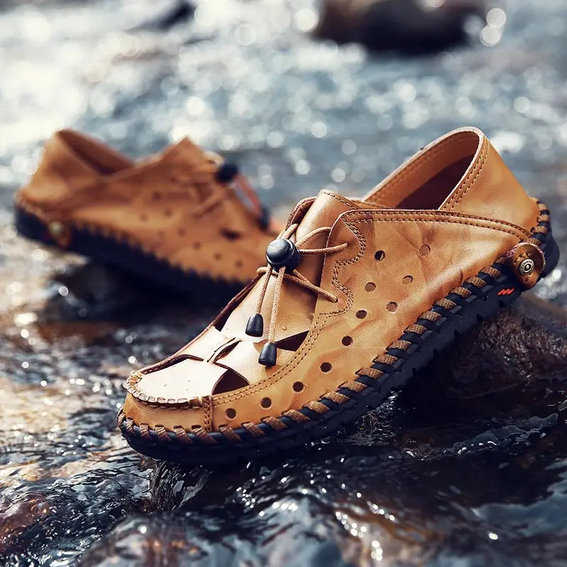 Summer sandals men 2021 new arrival genuine leather beach men shoes solid color lace-up man footwear casual outdoor men sandals
Summer sandals men 2021 new arrival genuine leather beach men shoes solid color lace-up man footwear casual outdoor men sandals