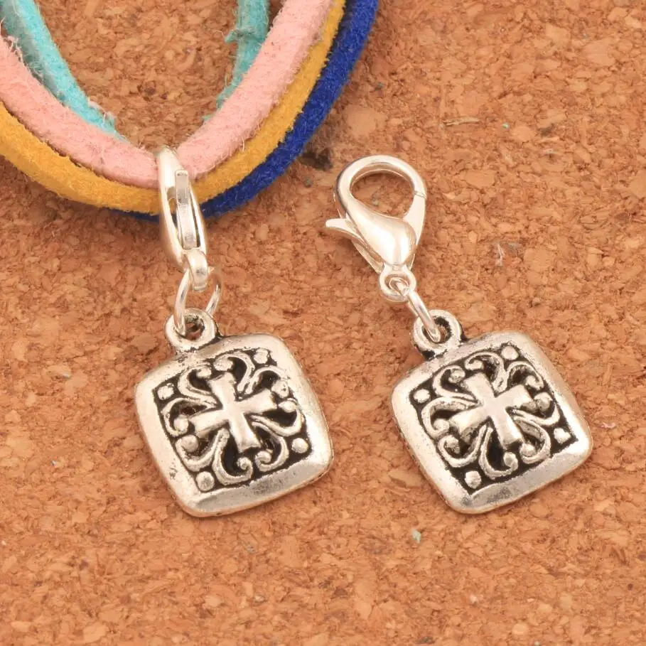 Heart Flower Cross Square Keepsake Lobster Claw Clasp Charm Beads 21PCS Zinc Alloy Jewelry DIY C393 11.7x28.5mm
Heart Flower Cross Square Keepsake Lobster Claw Clasp Charm Beads 21PCS Zinc Alloy Jewelry DIY C393 11.7x28.5mm