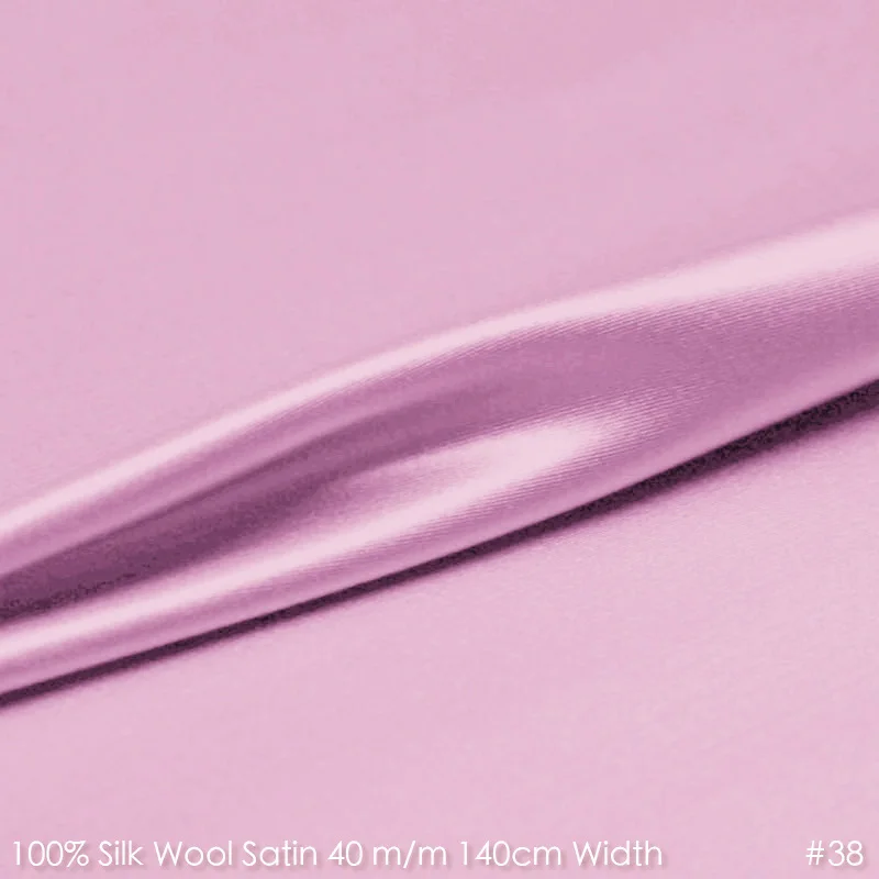 SILK WOOL SATIN 140cm width 40mm/28%Silk+72%Wool Satin Fabric High Quality Boutique Dresses Cloth 38 Peach Pink
SILK WOOL SATIN 140cm width 40mm/28%Silk+72%Wool Satin Fabric High Quality Boutique Dresses Cloth 38 Peach Pink