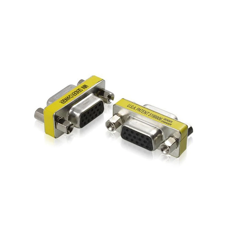 2pcs 15 Pin HD VGA/SVGA Female to Female Gender Bender Changer Adaptor Converter Swap UY8
2pcs 15 Pin HD VGA/SVGA Female to Female Gender Bender Changer Adaptor Converter Swap UY8