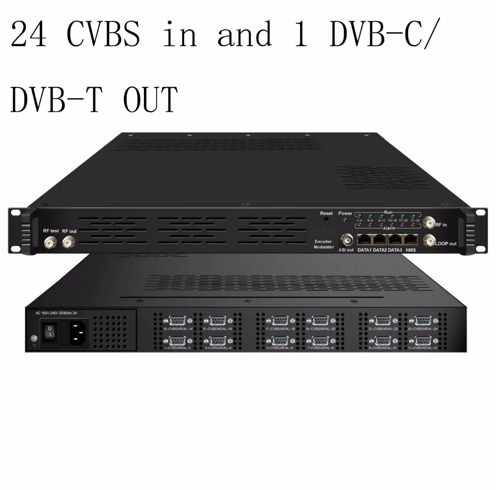 high integration 720P 24 way AV to DVB-C/DVB-T encoder modulator Digital TV Headend QAM RF Modulator cvbs to DVB-C/DVB-T
high integration 720P 24 way AV to DVB-C/DVB-T encoder modulator Digital TV Headend QAM RF Modulator cvbs to DVB-C/DVB-T