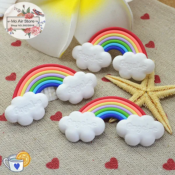 5PCS polymer clay hand made rainbow Flatback Cabochon Miniature Food Art Supply Decoration Charm DIY craft
5PCS polymer clay hand made rainbow Flatback Cabochon Miniature Food Art Supply Decoration Charm DIY craft