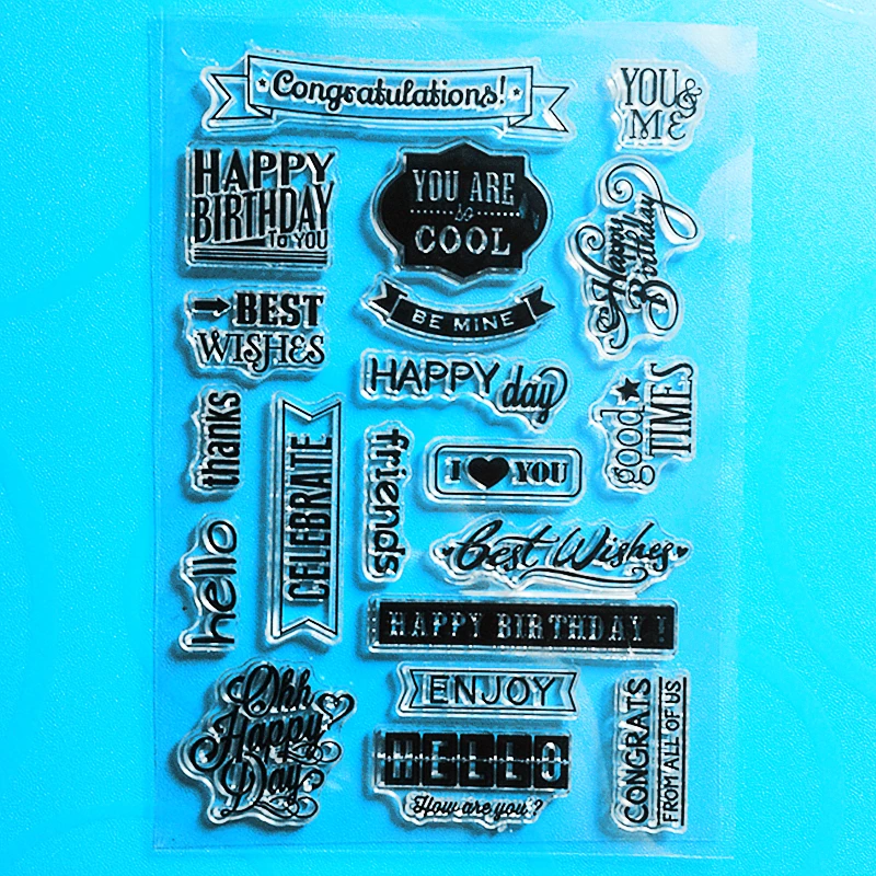 YLCS232 Happy Words Silicone Clear Stamps For Scrapbook DIY Album Paper Card Decoration Embossing Folder Rubber Stamp 11*16cm
YLCS232 Happy Words Silicone Clear Stamps For Scrapbook DIY Album Paper Card Decoration Embossing Folder Rubber Stamp 11*16cm