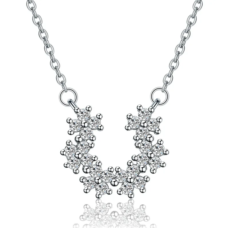 Snow Flake Pendant Necklace for Women Fashion Jewelry Female Contracted Temperament AAA Zircon Snowflake Pendant Clavicle Chain
Snow Flake Pendant Necklace for Women Fashion Jewelry Female Contracted Temperament AAA Zircon Snowflake Pendant Clavicle Chain