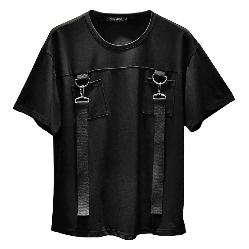 Western Stylish Solid Black Ribbon Men's T-Shirts Hip Hop Summer Male Fashion Short Sleeve Cotton Tops Tees hotboom Streetwear
Western Stylish Solid Black Ribbon Men's T-Shirts Hip Hop Summer Male Fashion Short Sleeve Cotton Tops Tees hotboom Streetwear