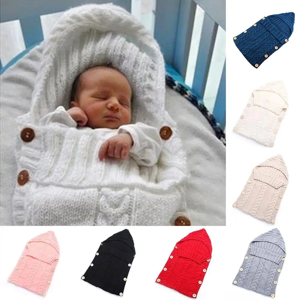 Newborn Baby Infant Knit Crochet Swaddle Wrap Swaddling Blanket Sleeping Bag
Newborn Baby Infant Knit Crochet Swaddle Wrap Swaddling Blanket Sleeping Bag