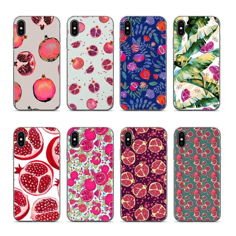 KuLiai чехол с гранатовым рисунком для iphone 6s plus Apple 6 6plus 7 8 7plus 8plus xr xs xsmax|Бамперы| |