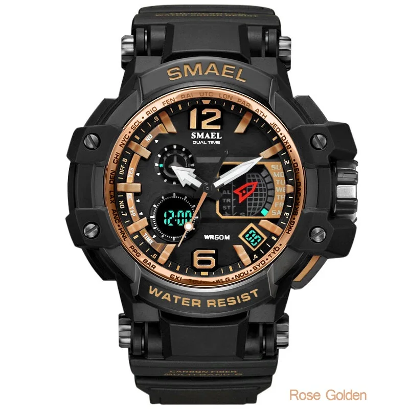 SMAEL Men's Quartz Watch Men Digital Sport Watches Electronic Military Wrist watch Male Waterproof Clock 1509 Relogios Masculin
SMAEL Men's Quartz Watch Men Digital Sport Watches Electronic Military Wrist watch Male Waterproof Clock 1509 Relogios Masculin